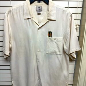 Luau Men’s embroidered shirt, like new only worn twice